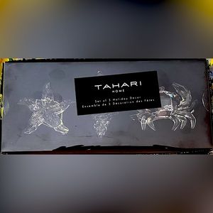 NWT TAHARI Acrylic Ornaments- Set of 3
